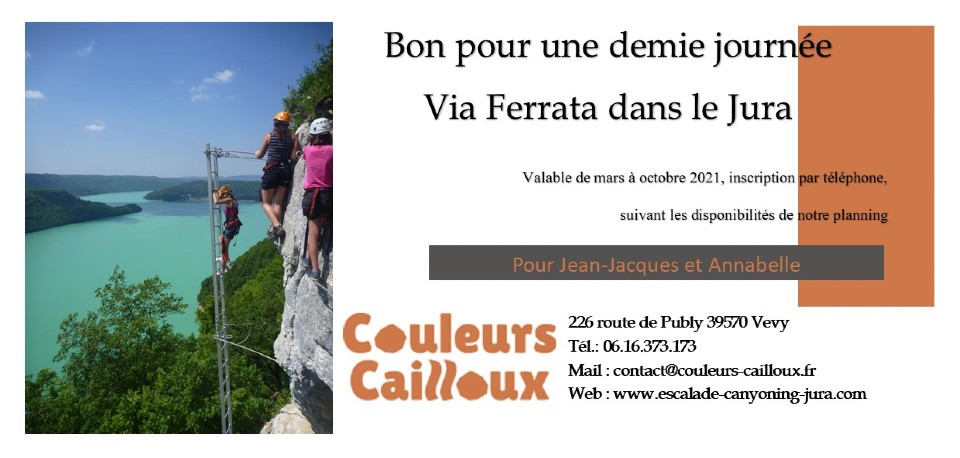 Bon Cadeau Via ferrata Jura