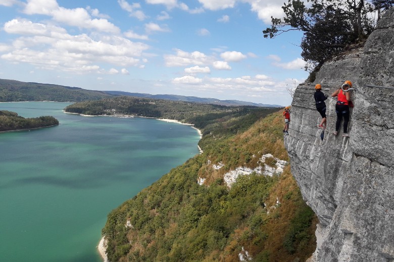 Via Ferrata du lac de Vouglans, belvédère du Regardoir 06/08/2025