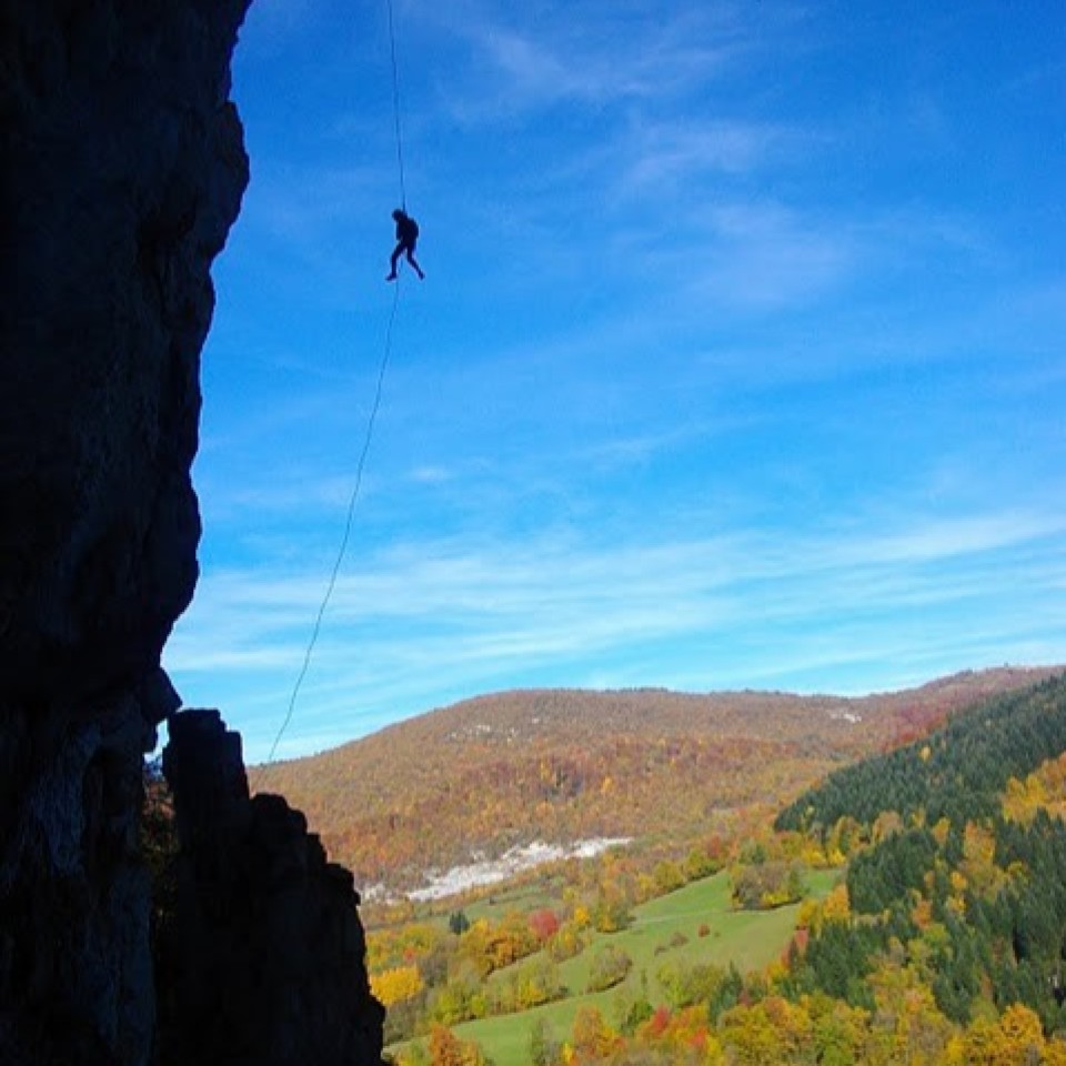 Descente en rappel Jura